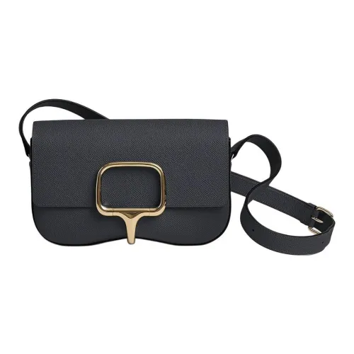 HERMES Della Cavalleria Epsom Телячья кожа Сумка через плечо Сумка на плечо Женская 76 BLEU Индиго