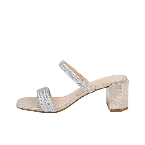 Badgley Mischka Слипоны 5,5 см Женские Серебряные