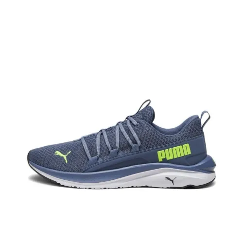 PUMA Softride One4all Беговые кроссовки Низкий топ Темно-синий/Зеленый Мужской