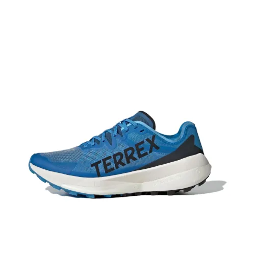 adidas Terrex Agravic Speed Slip Resistant Abrasion Resistant Низкие Кроссовки для Трейла Беговые Мужские Синий Черный