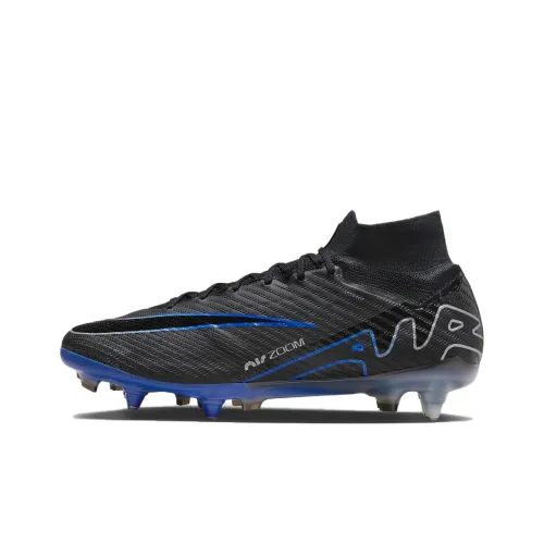 Nike Mercurial Superfly 9 Slip-Resistant и Abrasion-Resistant Покрытие Поддержка Футбольные бутсы Унисекс Черный