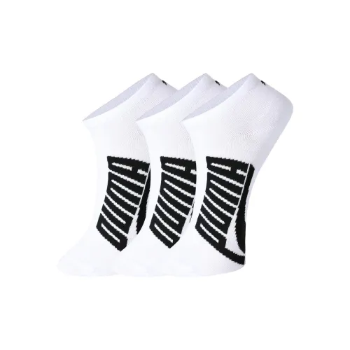 PUMA Низкие носки унисекс 3 пары белые