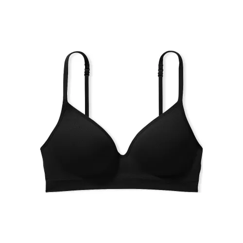 Victoria's Secret Розовый Бесшовный Беспроводной PUSH UP Бюстгальтер PB Бюстгальтер Женский Чисто Черный