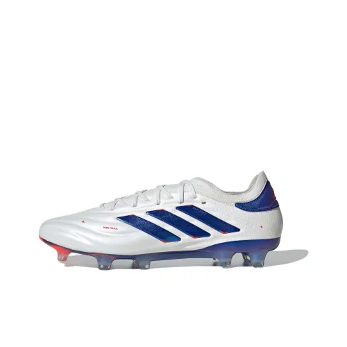 Adidas COPA PURE 2 FG Твердый грунт Твердый грунт Противоскользящий Устойчивый к истиранию Футбольные бутсы Мужские Белый Синий Красный