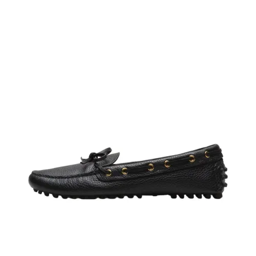 Car Shoe Лоферы на резиновой подошве, черные, женские