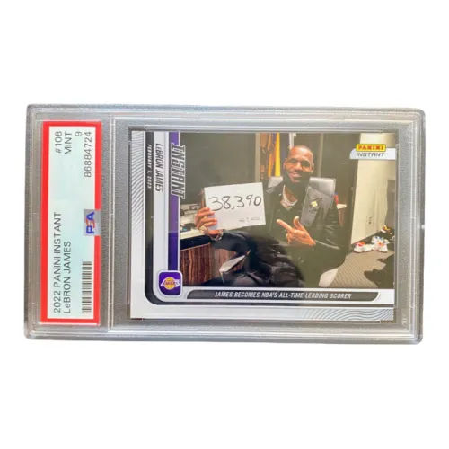 PANINI Джеймс Леброн Игрок Историческая Скоринговая Первая Коммеморативная Карта Сертифицированные Карты PSA 1 шт