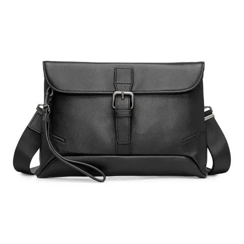 JAGUAR Сумка через плечо из коровьей кожи мужская черная