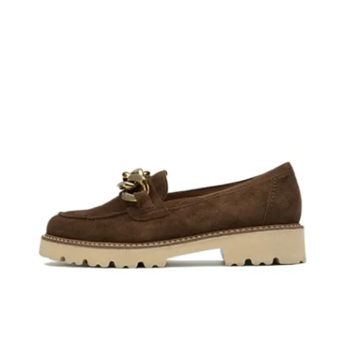 Gabor Лоферы 2 см Женские Коричневые