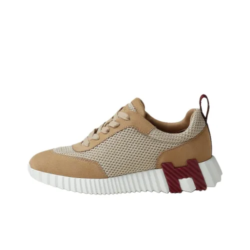 HERMES Bouncing Low Топ Повседневная обувь Женская Earth Brown