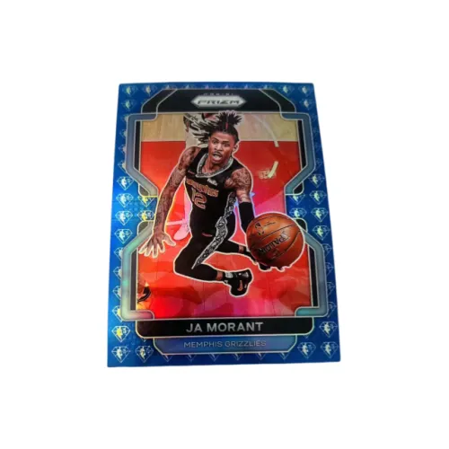 Панини Ja Морант 21 22 Призм Синий бриллиант 75-я годовщина Звезда Карта Карта пройдет Спортивные карты 1 шт
