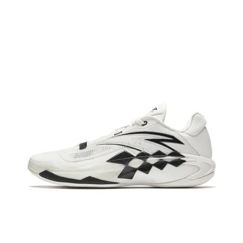 ANTA Противоскользящие и устойчивые к истиранию с поддержкой низкого топа баскетбольные кроссовки мужские белые черные