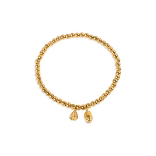 DXBR Титановый стальной браслет женский золотой