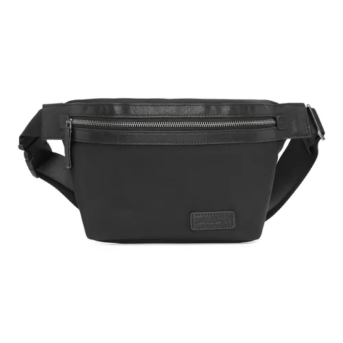 JAGUAR Сумка через плечо из ткани и коровьей кожи мужская черная