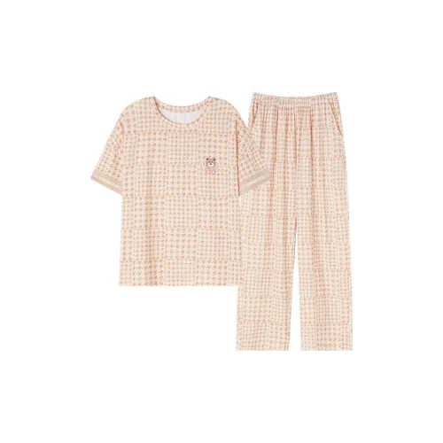 The Story Of The Flower Season Пижамный комплект Женские Оранжевый