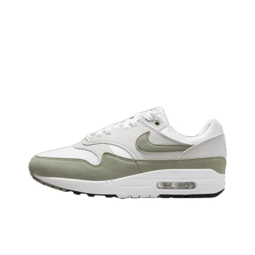 Nike Air Max 1 Low Топ Повседневные Беговые Кроссовки Унисекс Белый Зеленый