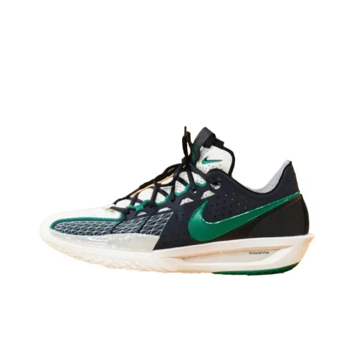 Nike Air Zoom G.T. Cut 3 Амортизация противоскользящий устойчивый к истиранию сцепление низкий топ баскетбольные кроссовки мужской черный зеленый