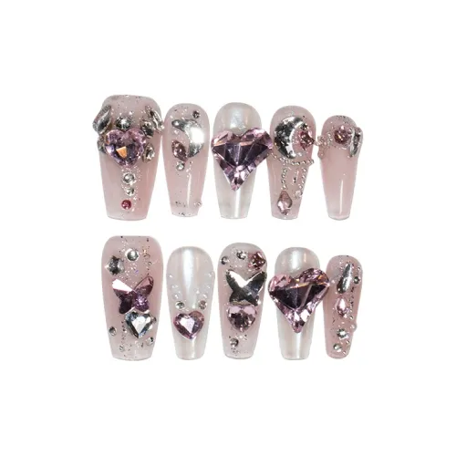 Камелия Dance Скорпион Hot Wa Живой Ледяной Ромб Стиль Handcrafted False Nail Набор OF 10 Средний размер приблизительно 20 мм