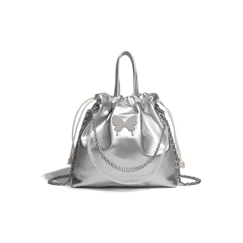 TTaG．baG ПУ (полиуретан) Carry Рюкзак Женская Серебряный Черный