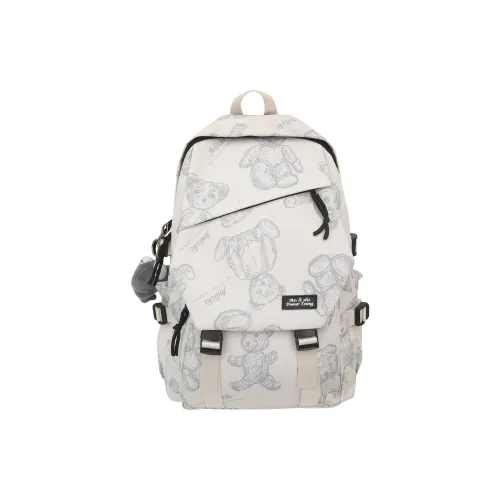 BAODIDAISHU Nylon Backpack Standard Unisex White Black Red Blue BAODIDAISHU Нейлон Рюкзак Стандартный Унисекс Белый Черный Красный Синий