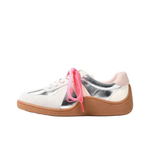 STEVE MADDEN Скейтборд Кроссовки Низкие Серебристо-Розовые Женские