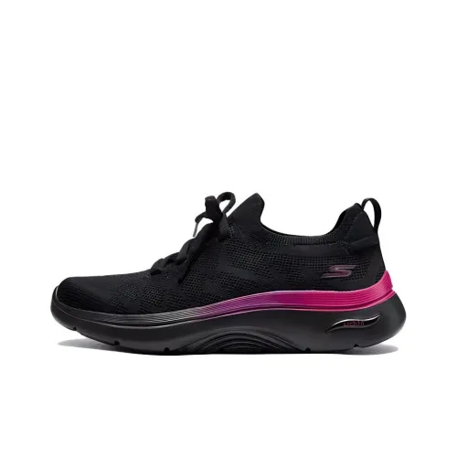 Skechers GO walk Arch Fit 2,0 Амортизация Износостойкий Низкий Топ Повседневная Обувь Женская Черная