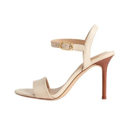 LAUREN RALPH LAUREN Gwen one Ремень Сандалии 9 см Женские Бежевый