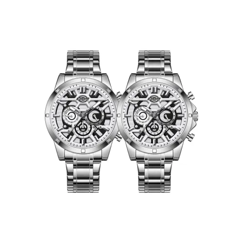 Dickies Кварцевый механизм Мужские часы 48mm*44mm*12mm Серебряный