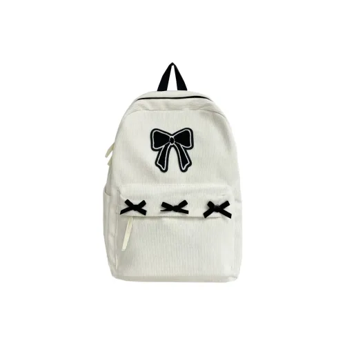 Dusen Kangaroo Нейлон Рюкзак Женская Белый Черный