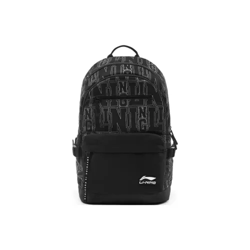 LINING Sports Life Collection Рюкзаки Принт "Черный повсюду" Унисекс