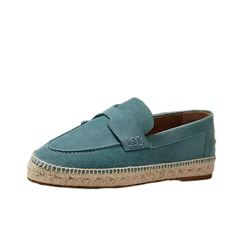 HERMES Женские повседневные туфли синий цвет