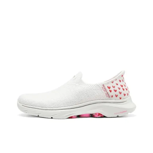 Skechers WOMEN'S GO WALK Низкий Топ Casual Женские Белый Розовый