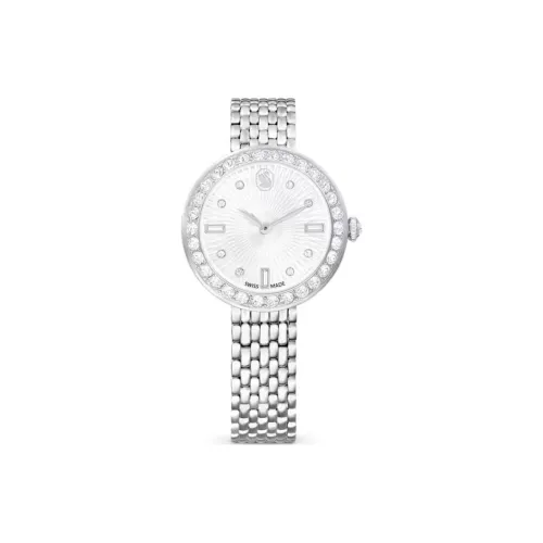 Swarovski Certa Collection Women's Watch Кварцевый механизм Металлический ремешок 30*30 мм Белый циферблат