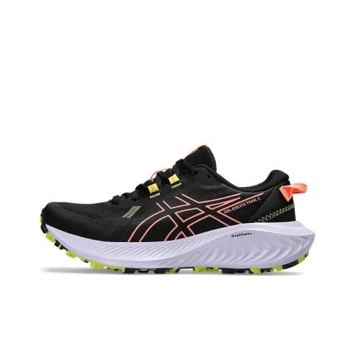Asics Gel Excite Trail 2 Устойчивый к истиранию Дышащие Низкие Кроссовки для Бега Женские Черные