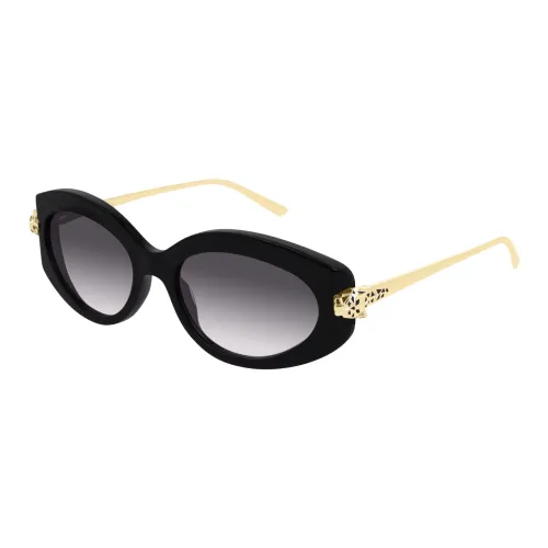 Cartier Кошачий глаз Солнцезащитные очки Унисекс Черный