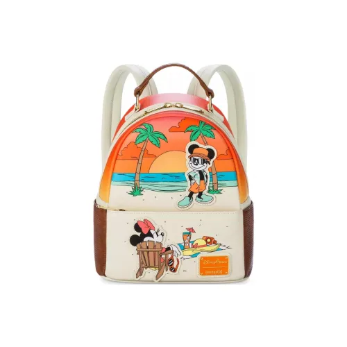 Disney ПВХ с полиуретаном рюкзак мини унисекс бежевый