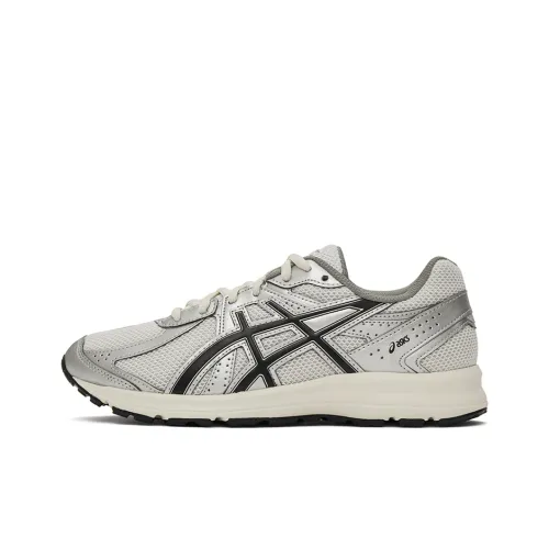 ASICS JOG 100S Амортизация Покрытие Легкий Повседневный Беговые кроссовки Унисекс Серебристо-белый