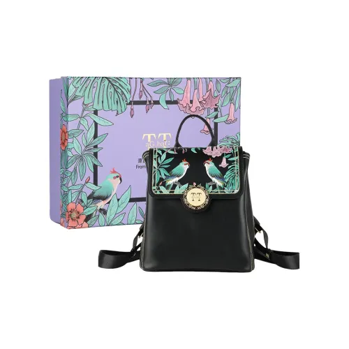 TTaG．baG ПУ (полиуретан) Премиум Рюкзак Женские Синий Черный