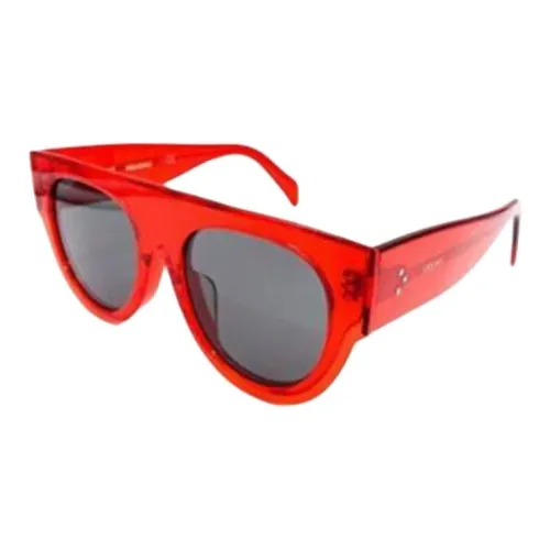CELINE Металл Пластик Круглые Солнцезащитные очки Унисекс Красный