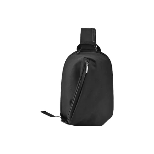 Yohji Kimura Полиэстер Sling Сумка Сумка для поездок Сумка через плечо Сумка на плечо Стандартная мужская Черная