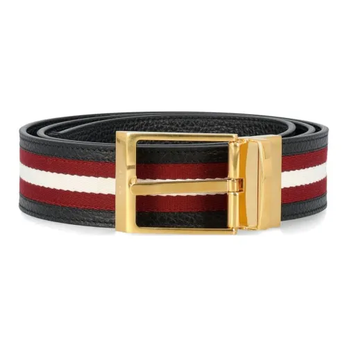 BALLY Кожа Полиэстер Аксессуары для мобильных устройств Кожаные ремни Мужской Черный Ширина 3,5 см