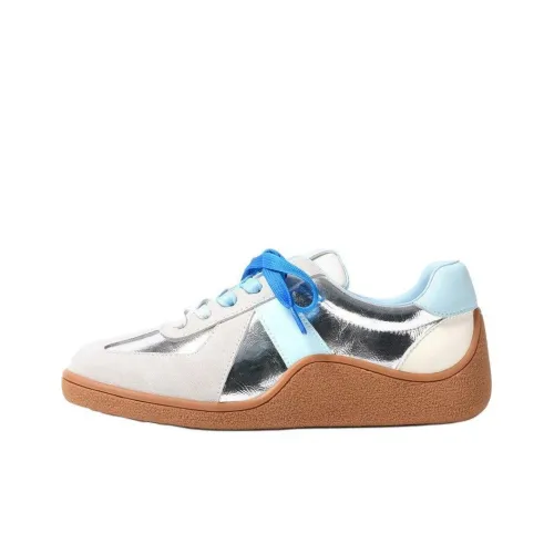 STEVE MADDEN Низкие кроссовки для скейтбординга Женские Серебряные Синие