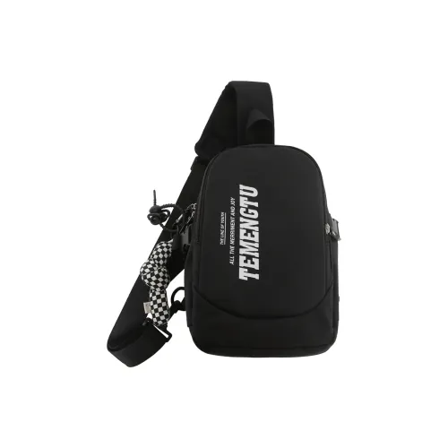 morellybear Нейлоновая сумка через плечо Sling обычная унисекс черный белый серый