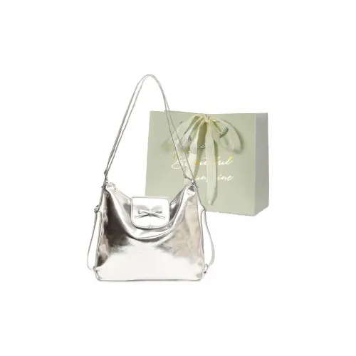 JIANGLIDA ПУ (полиуретан) Сумка через плечо Стандартная Женская Серебряный Черный Белый