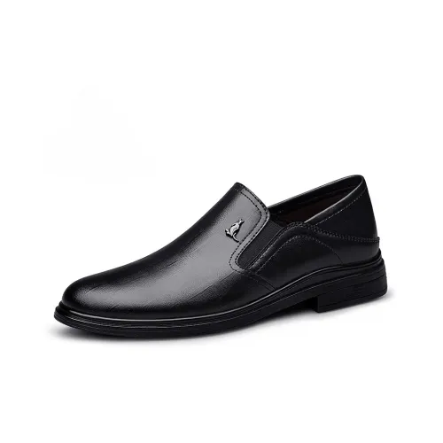 AUSFAMDS Повседневные кожаные туфли с низким верхом мужские