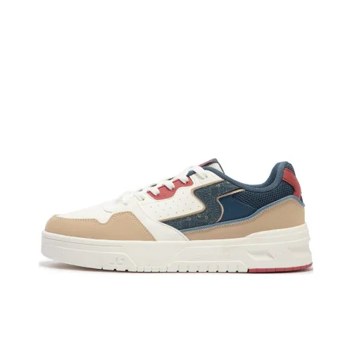 361° Slip-resistant Abrasion-resistant Low-top Skateboard Shoes Men's White Blue