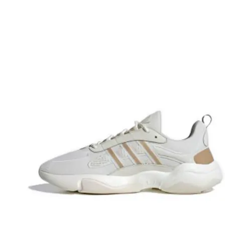 Adidas Originals Haiwee Амортизация Устойчивость к истиранию Дышащий Низкий Топ Кроссовки с толстой подошвой Унисекс Белый Желтый