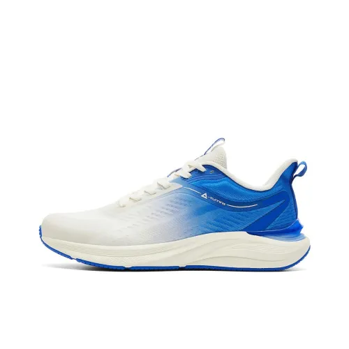 PEAK Амортизация Устойчивый к истиранию И прочные свойства Низкий топ Повседневные Беговые кроссовки Мужские Белый и синий