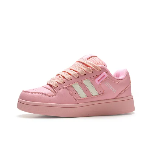 STUR YSN Износостойкий и Легкий Низкий Топ Скейтборд Кроссовки Унисекс Вишневый Цветок Розовый