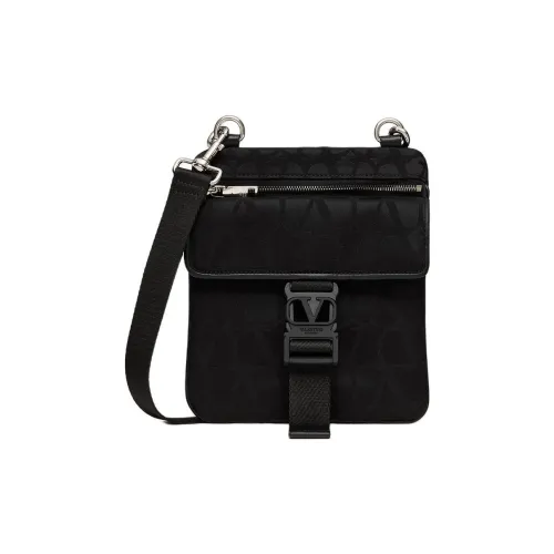 Valentino Телячья кожа и металл сумка через плечо сумка на плечо мужская черная