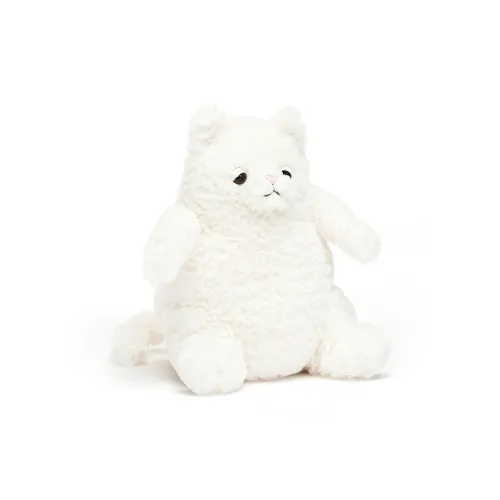 JELLYCAT Cat Collection Animal Heart Kitten Cream Plush Doll Сидячая высота 15 см